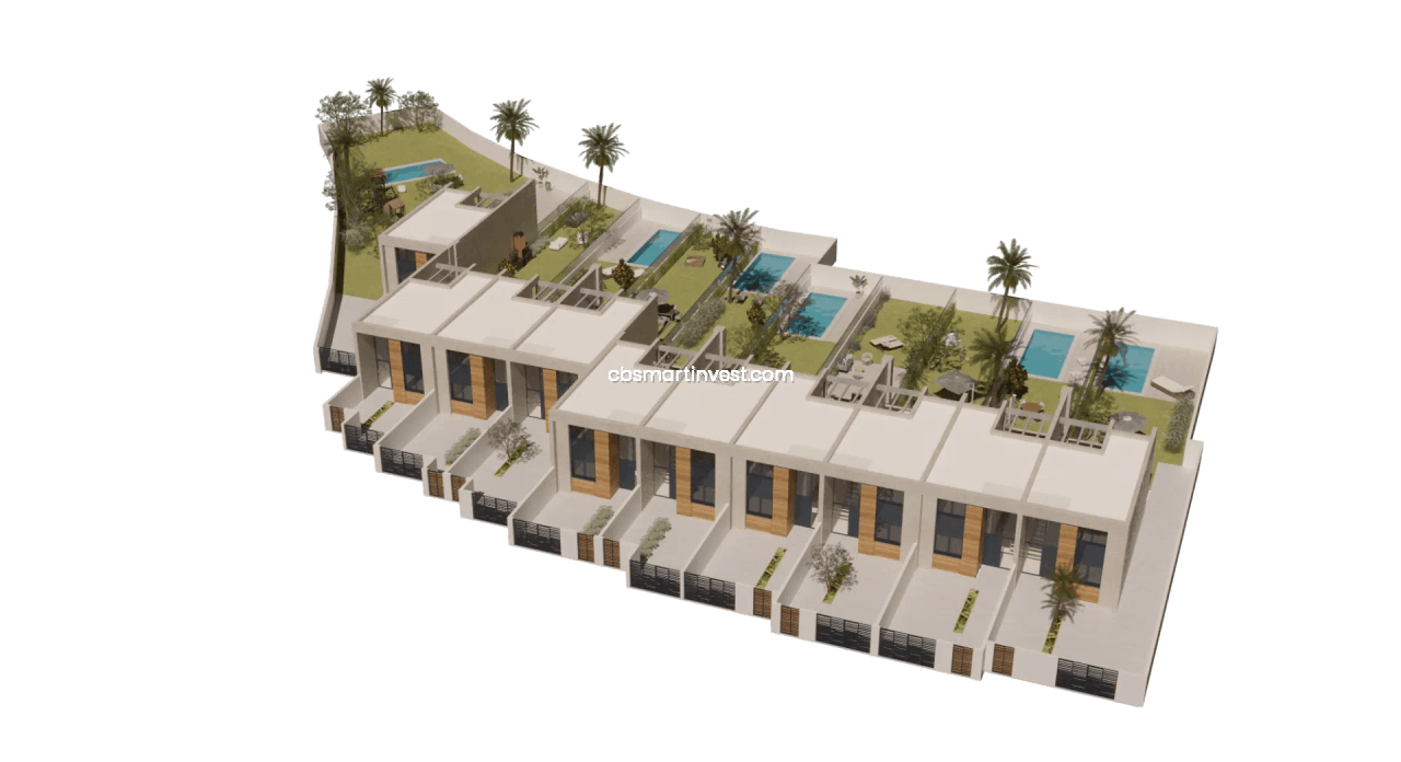 New-build townhouses in Alfaz del Pi