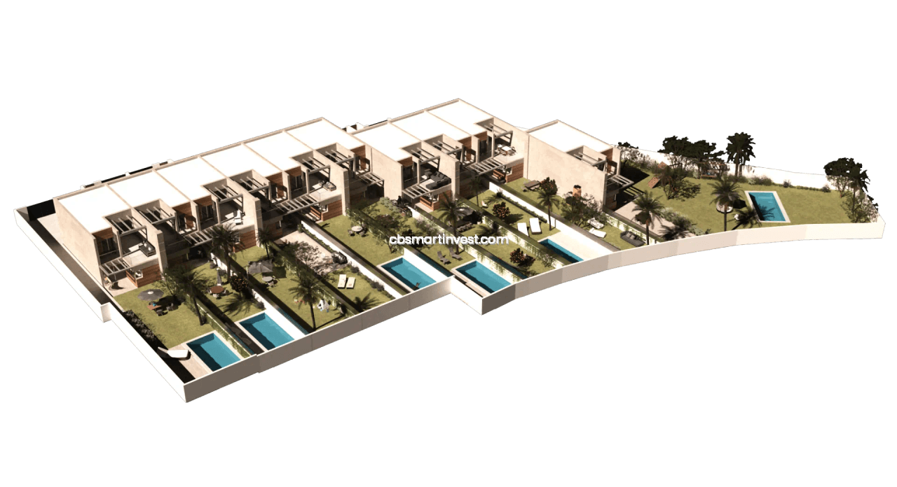 New-build townhouses in Alfaz del Pi