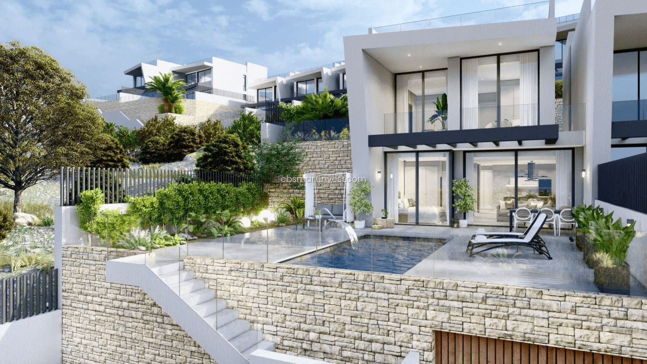 Neubau in Calpe mit Meerblick