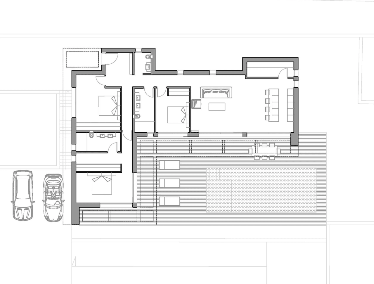 Unik villa i ét plan med udsigt til Peñón de Calpe