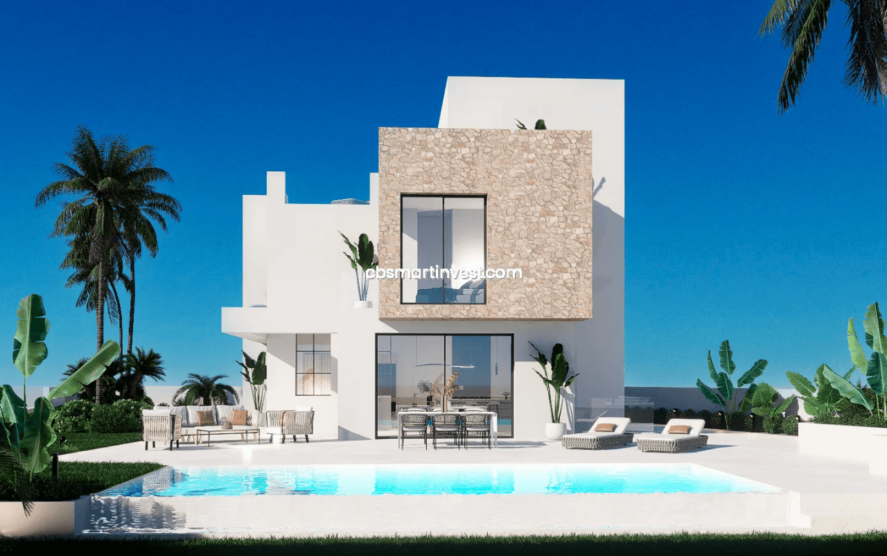 Villas de obra nueva con vistas al mar