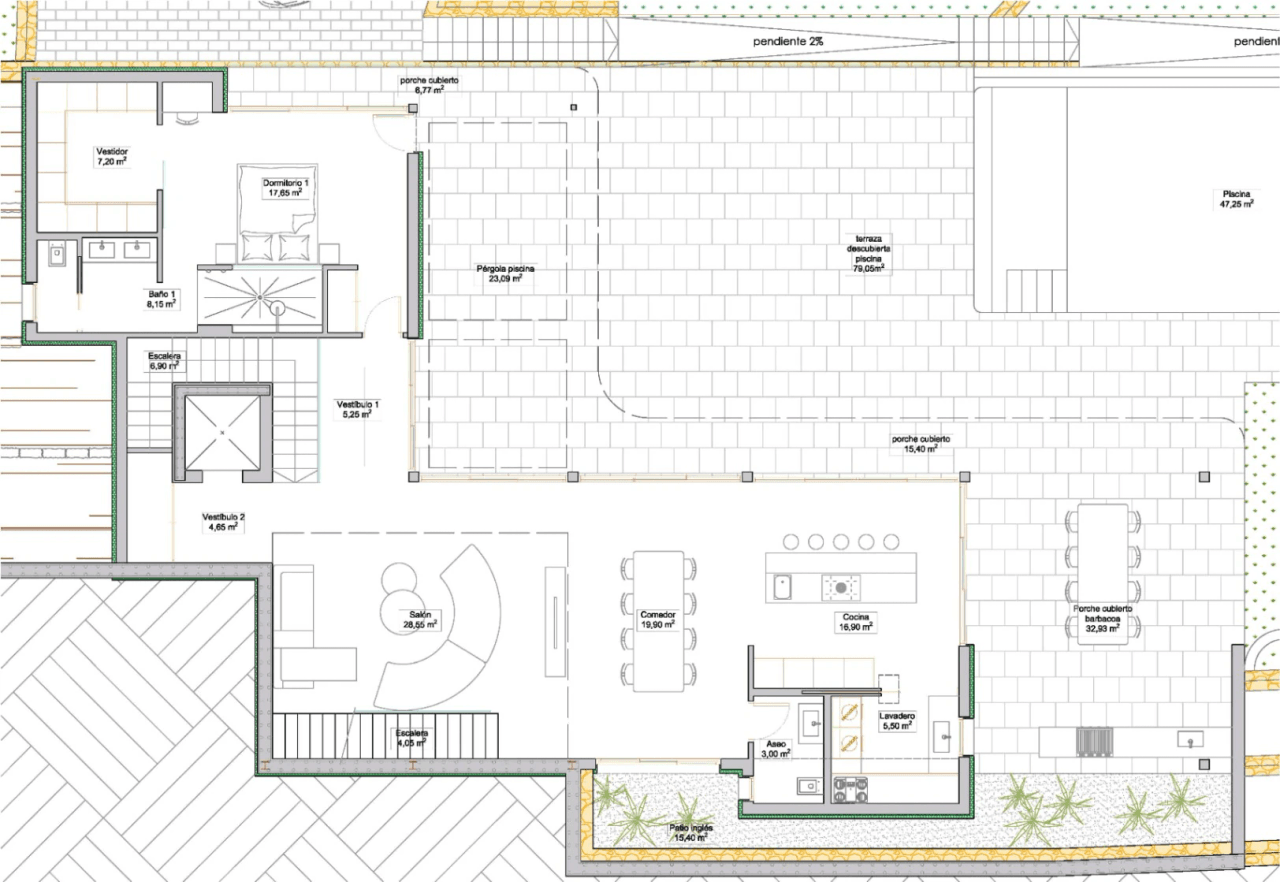 Projekt med licens. Nyt projekt med moderne villa i Denia