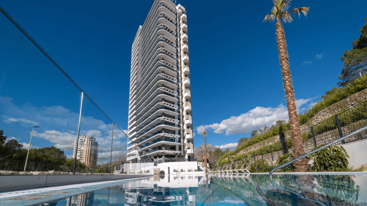 Nybyggede leiligheter med utmerkede fellesområder i Benidorm
