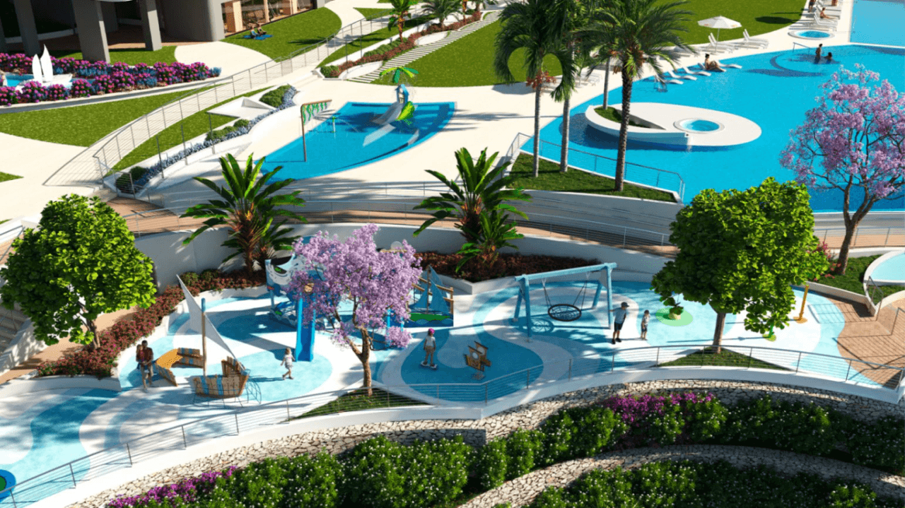 Nybygde leiligheter ved Poniente-stranden, Benidorm