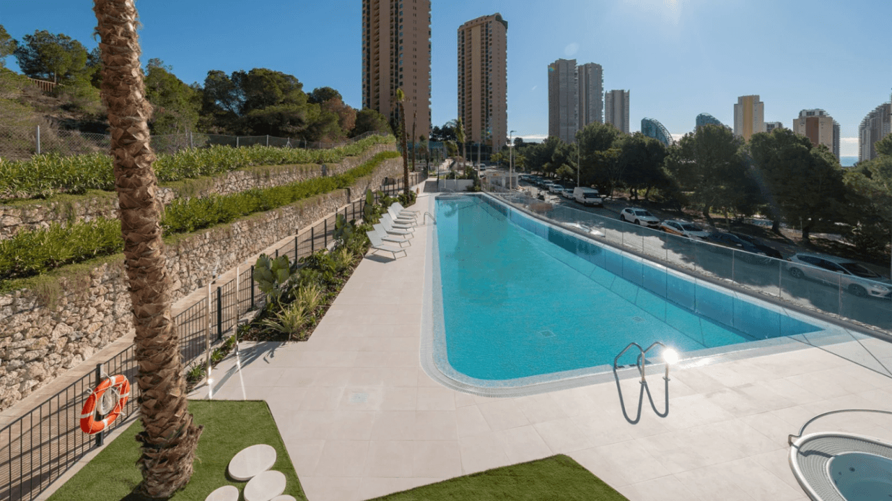 Nybyggede leiligheter med utmerkede fellesområder i Benidorm