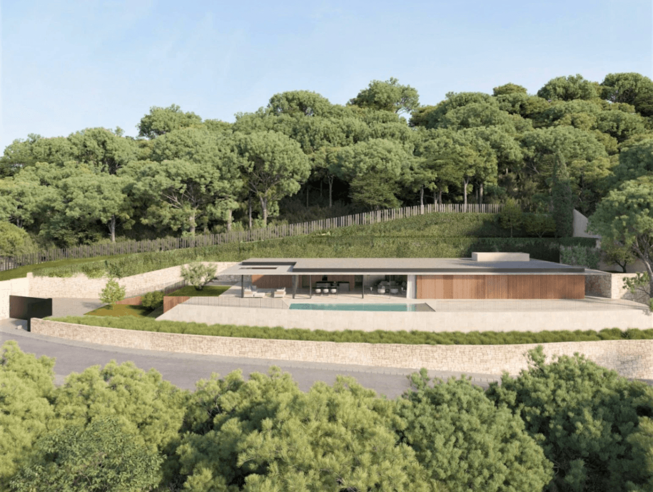 Luksusvilla med moderne design og panoramisk havudsigt