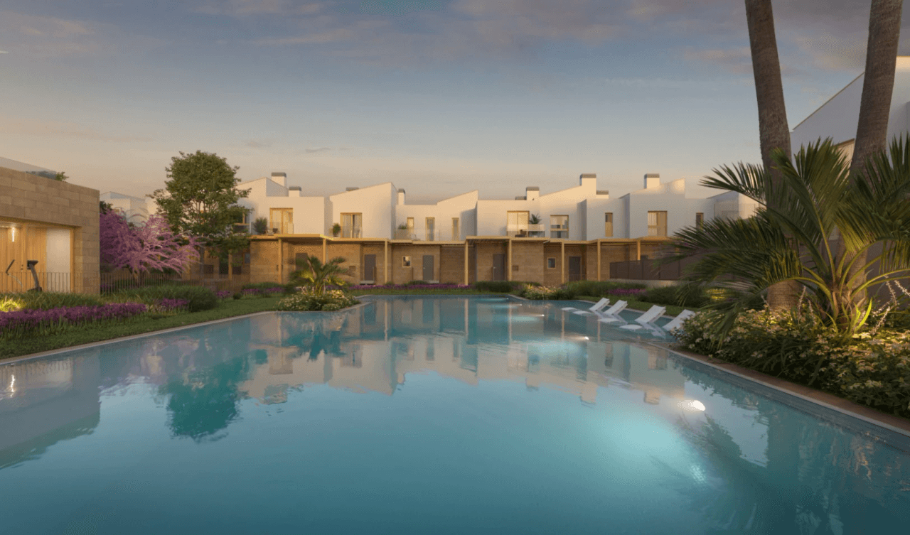 New townhouses within walking distance of the beach