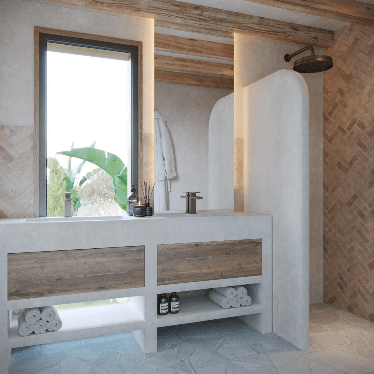 Mediterransk villa i ibizastil med utsikt over Montgó