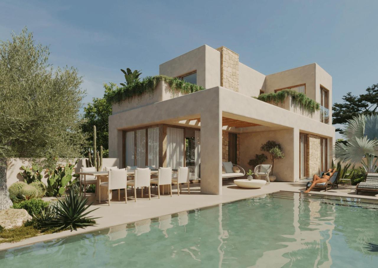 Villas pareadas de obra nueva con piscina privada