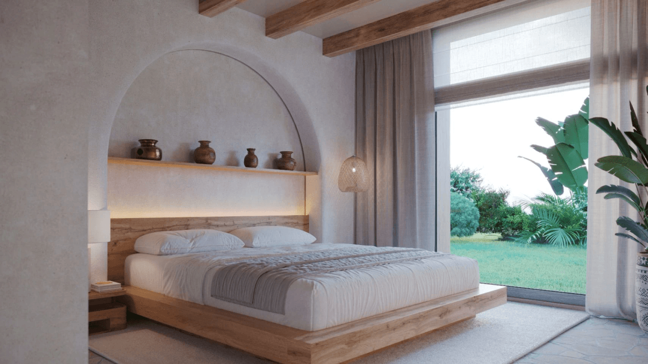 Mediterransk villa i ibizastil med utsikt over Montgó