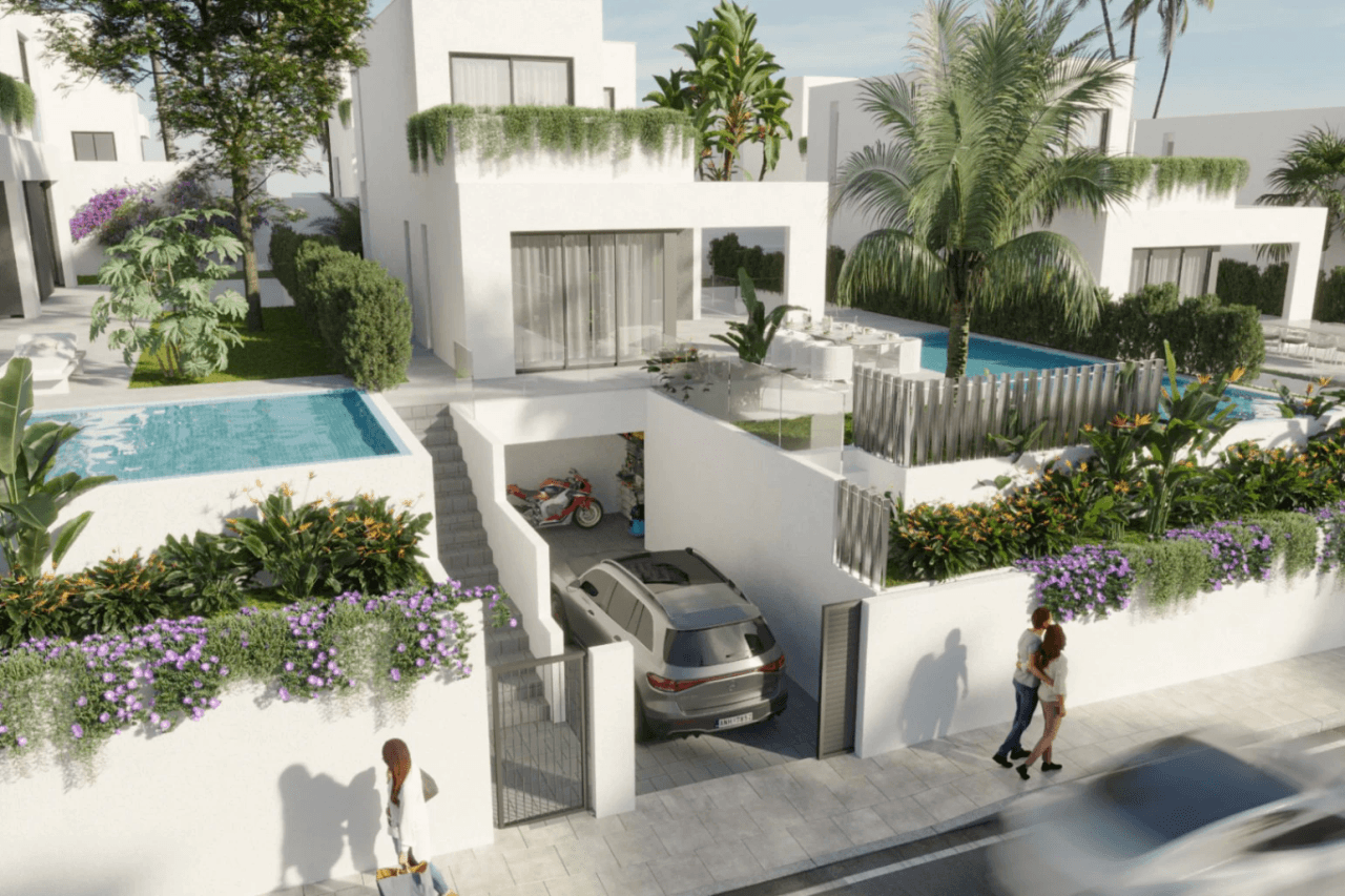 Villas pareadas de obra nueva con piscina privada