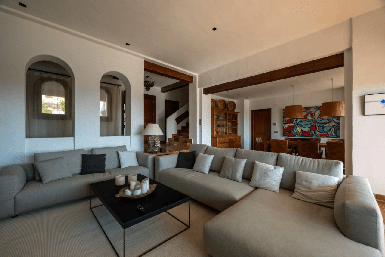 Villa med panoramautsikt over havet og horisonten i Benidorm