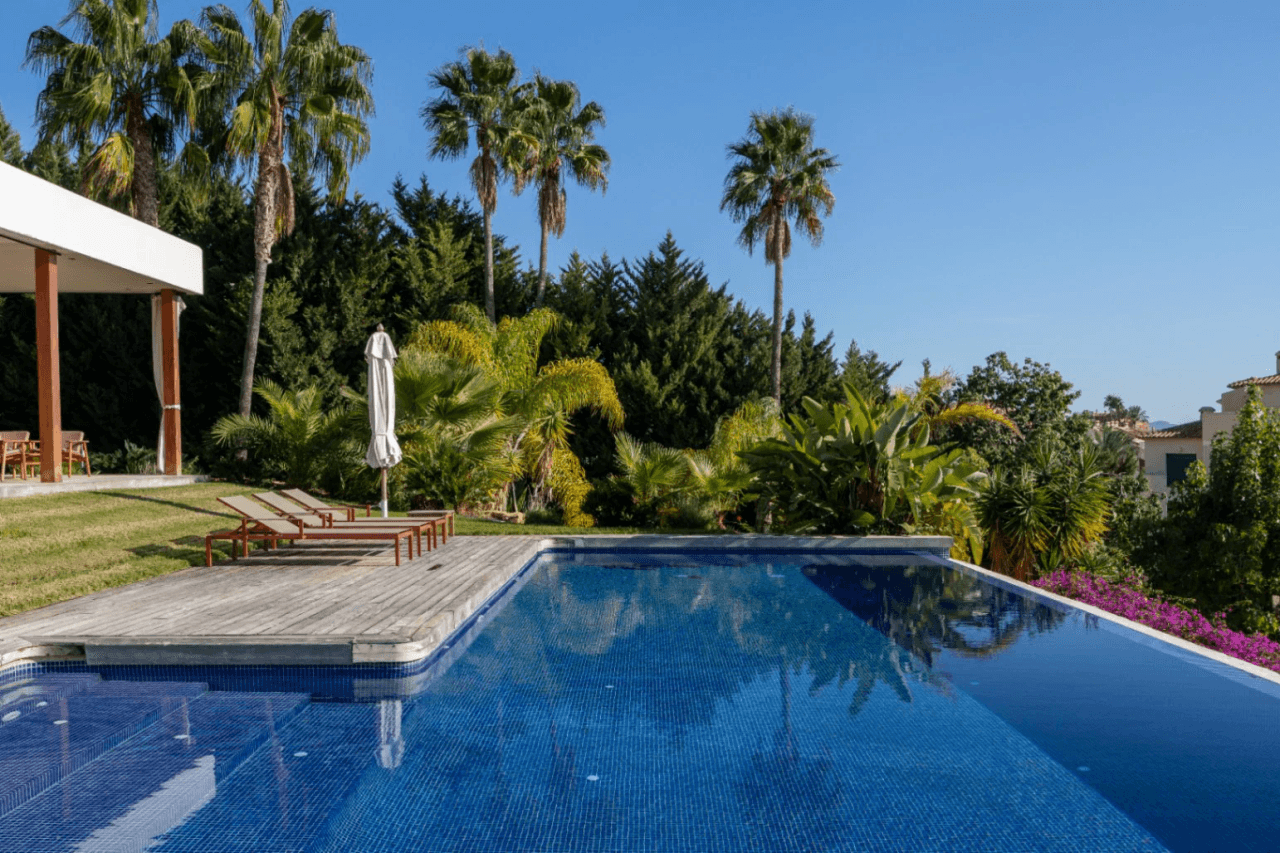 Villa med panoramautsikt over havet og horisonten i Benidorm