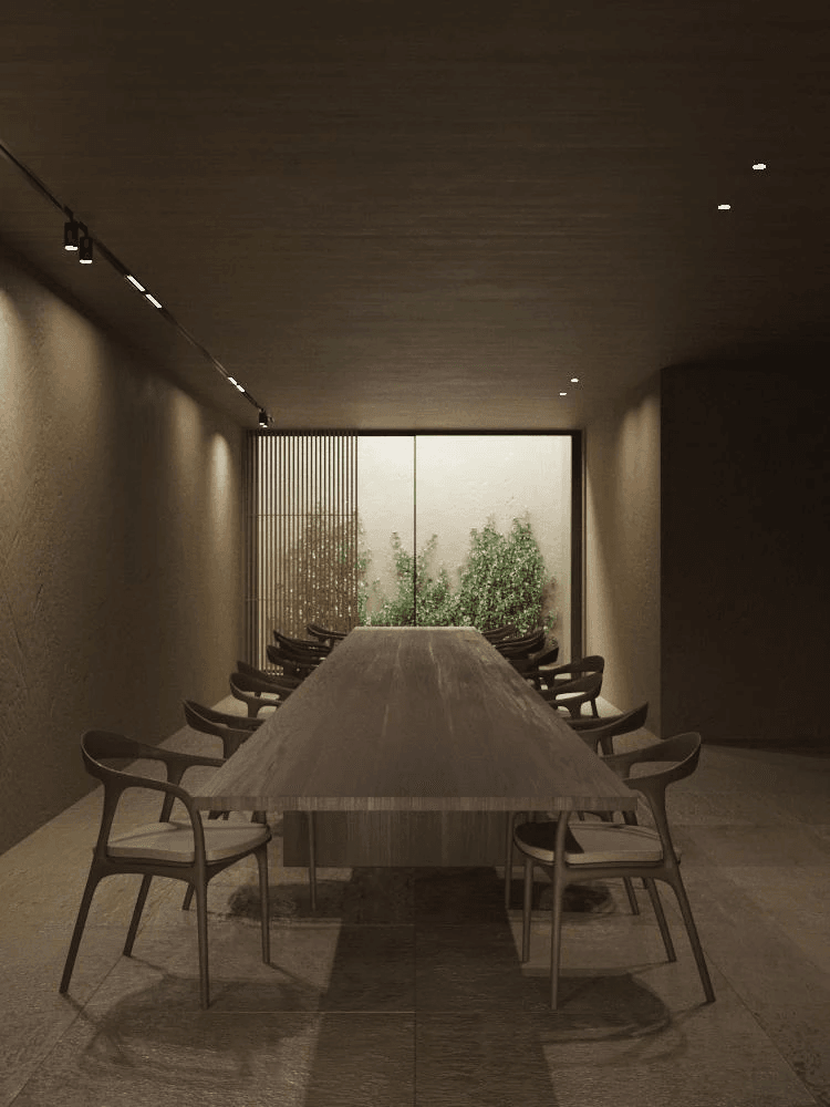 Projekt einer modernen architektonischen Villa
