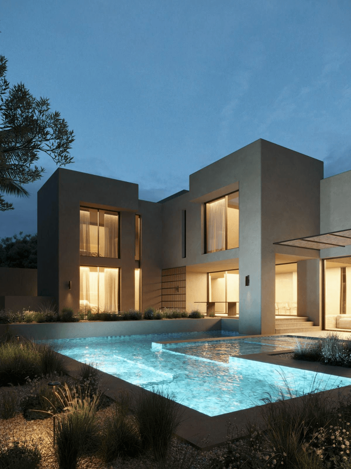 Projet de villa architecturale avant-gardiste