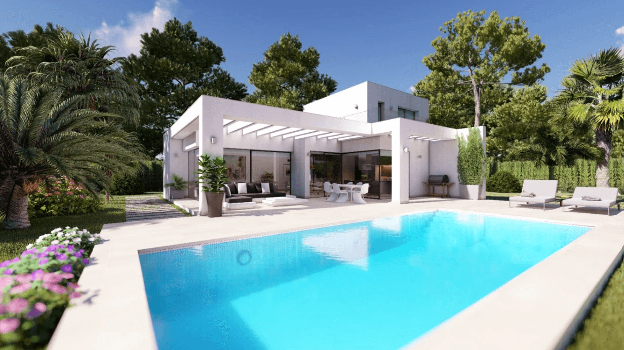 Project moderne villa in een exclusieve urbanisatie in Jávea