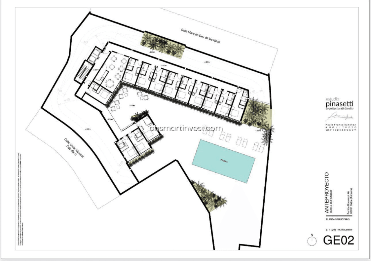 Plot with hotel project