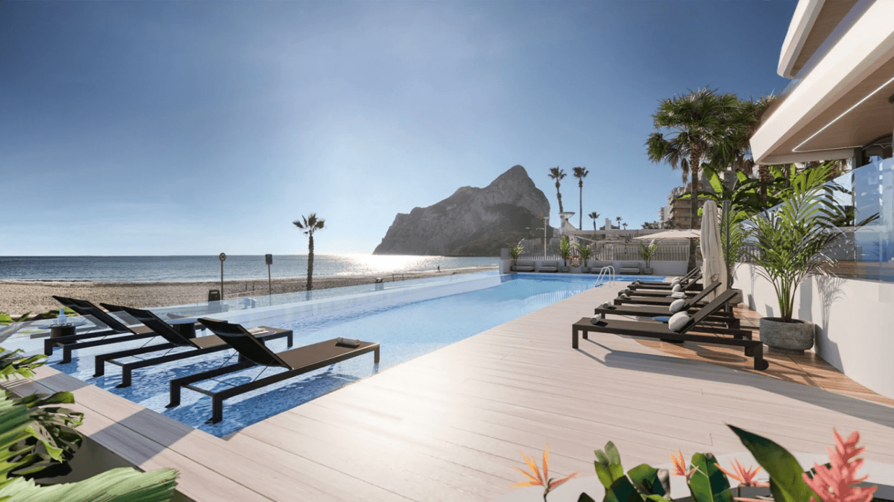 Leiligheter og toppleiligheter i første linje ved stranden i La Fossa, Calpe