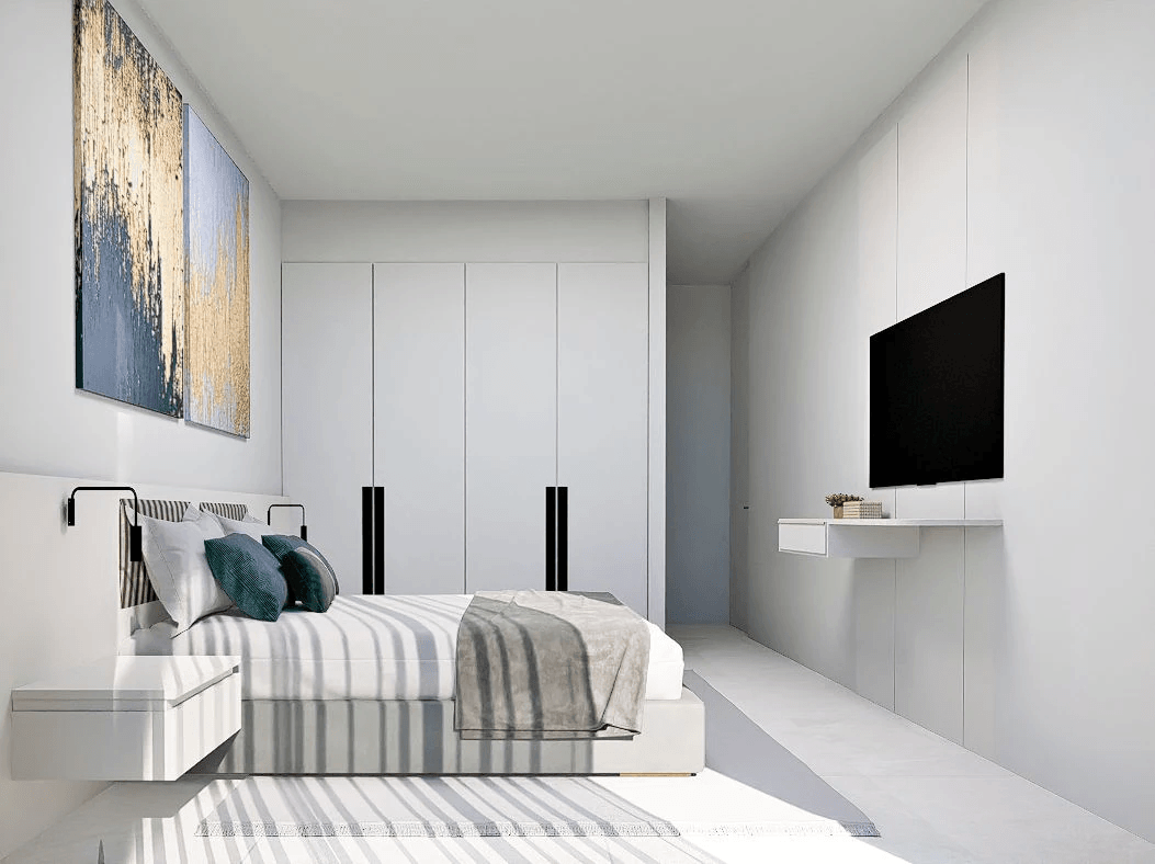 Neu gebaute Villen mit Meerblick