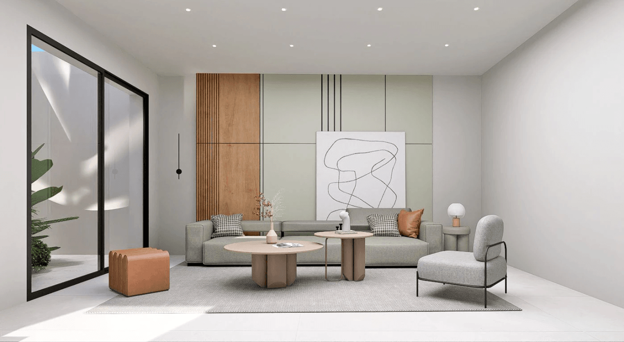 Neu gebaute Villen mit Meerblick