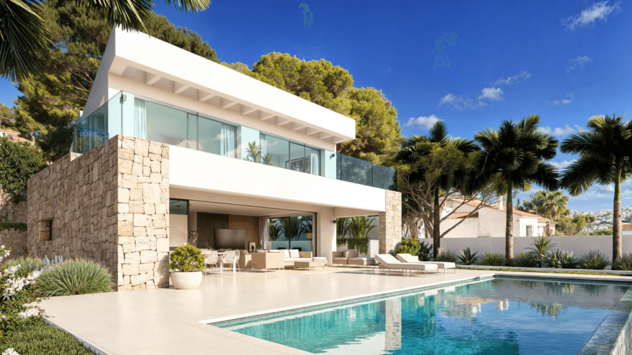 Eksklusiv moderne villa kun få skridt fra havet og centrum af Moraira
