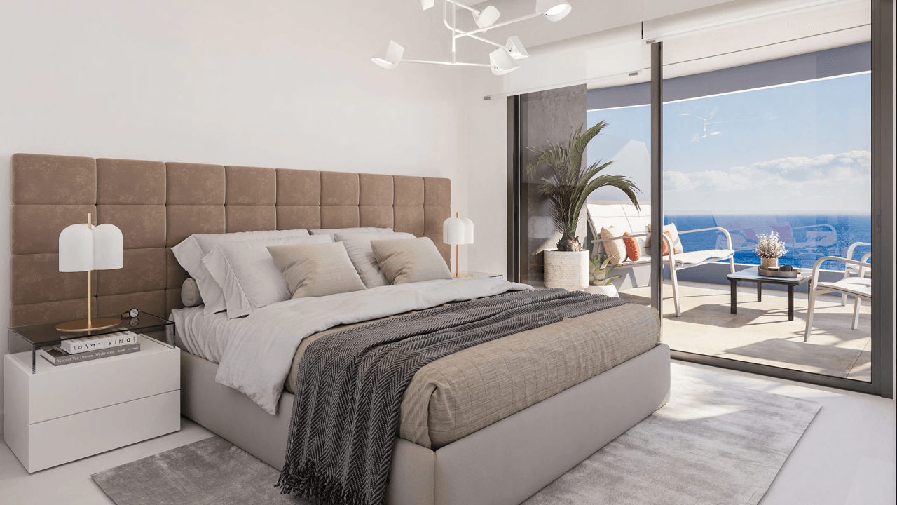 Leiligheter med to etasjer i første rekke til stranden i La Fossa, Calpe