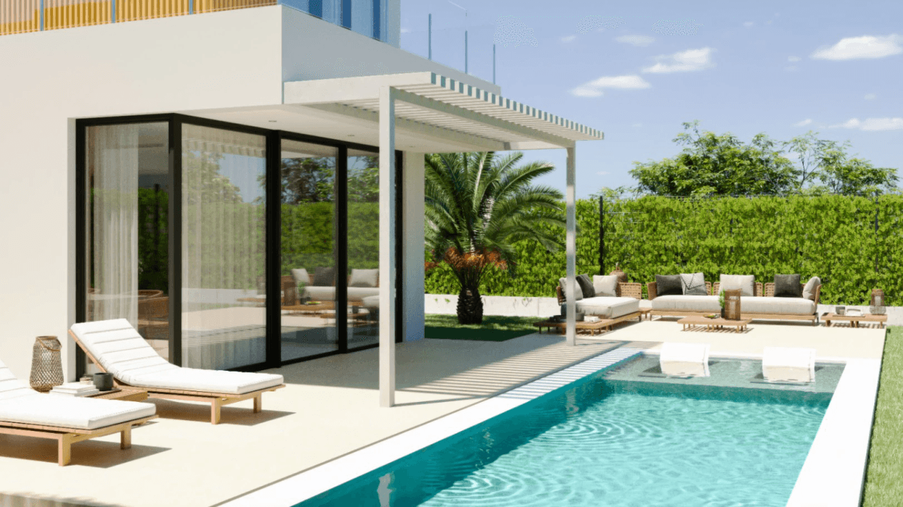 Moderne villa klar til indflytning
