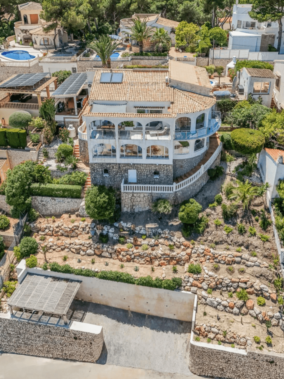Villa con vistas panorámicas al mar y la Isla de Portichol en Javea