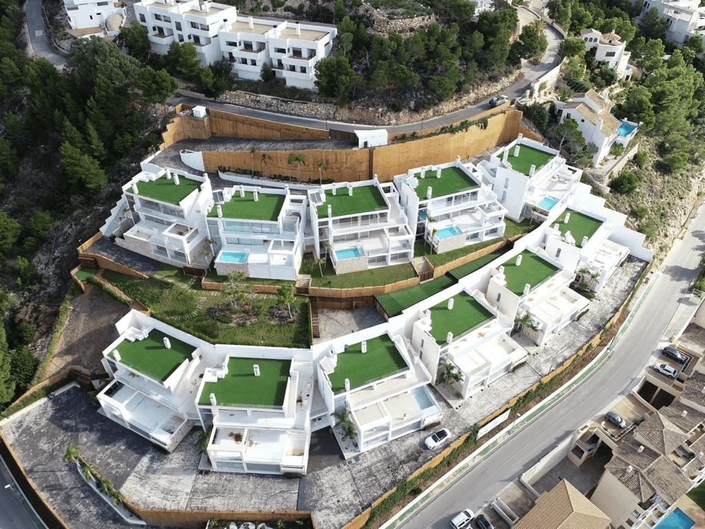 Modern luxury villa with panoramic views of the Mediterranean Sea in the prestigious Sierra de Altea.
