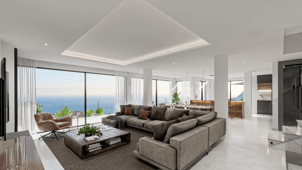 Moderne villa under bygging i Calpe