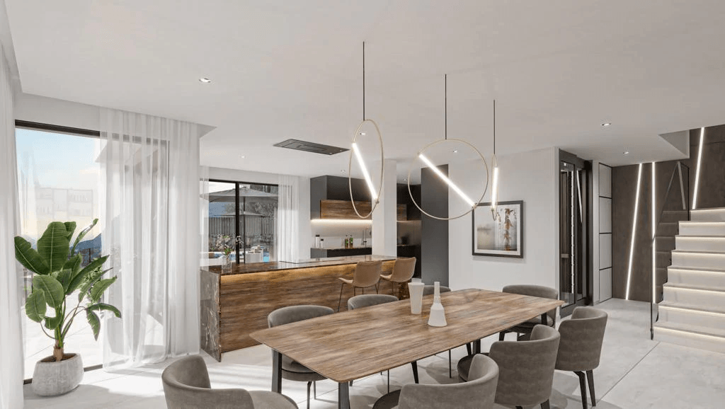 Moderne villa under bygging i Calpe