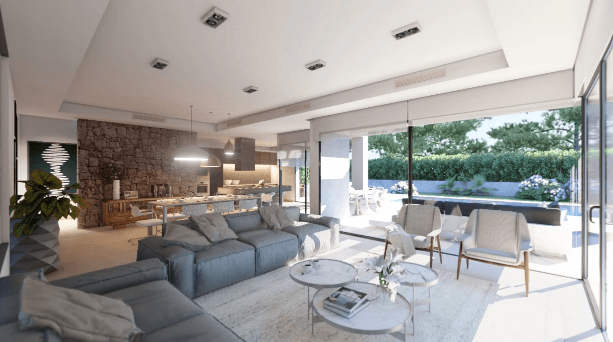 Projet de villa moderne dans une urbanisation exclusive à Jávea