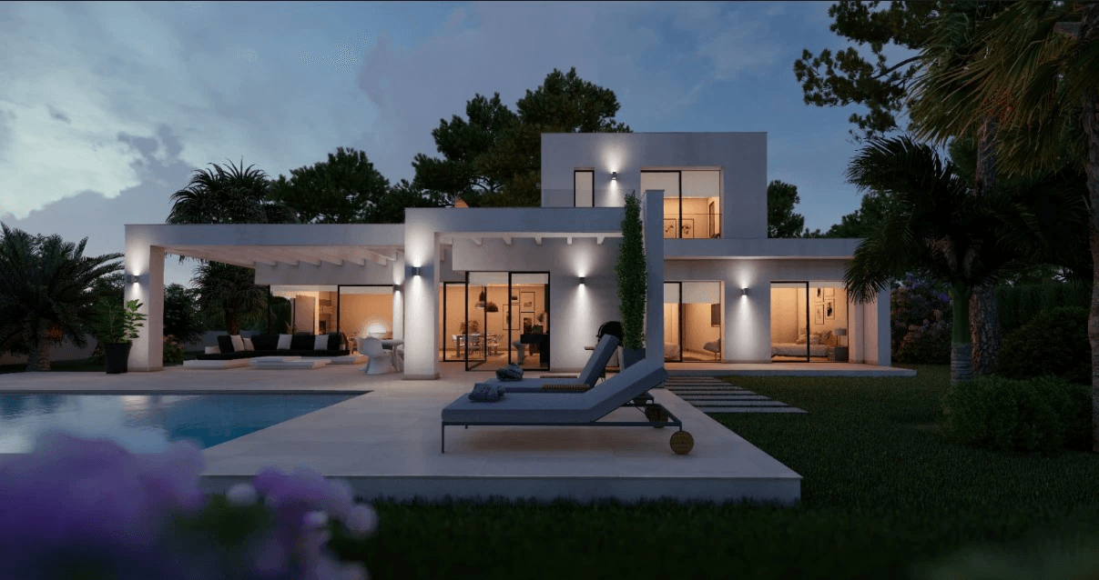 Projet de villa moderne dans une urbanisation exclusive à Jávea