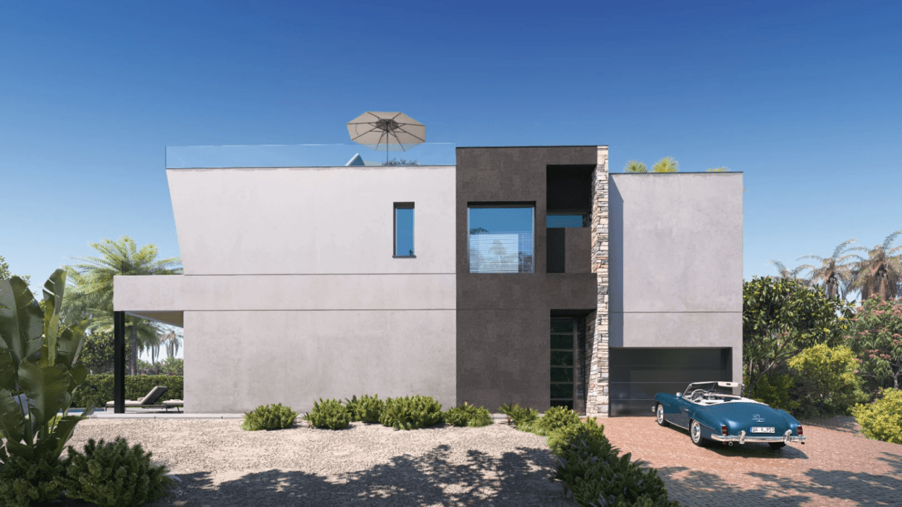 Moderne mediteranske villaer med privat basseng i Calpe