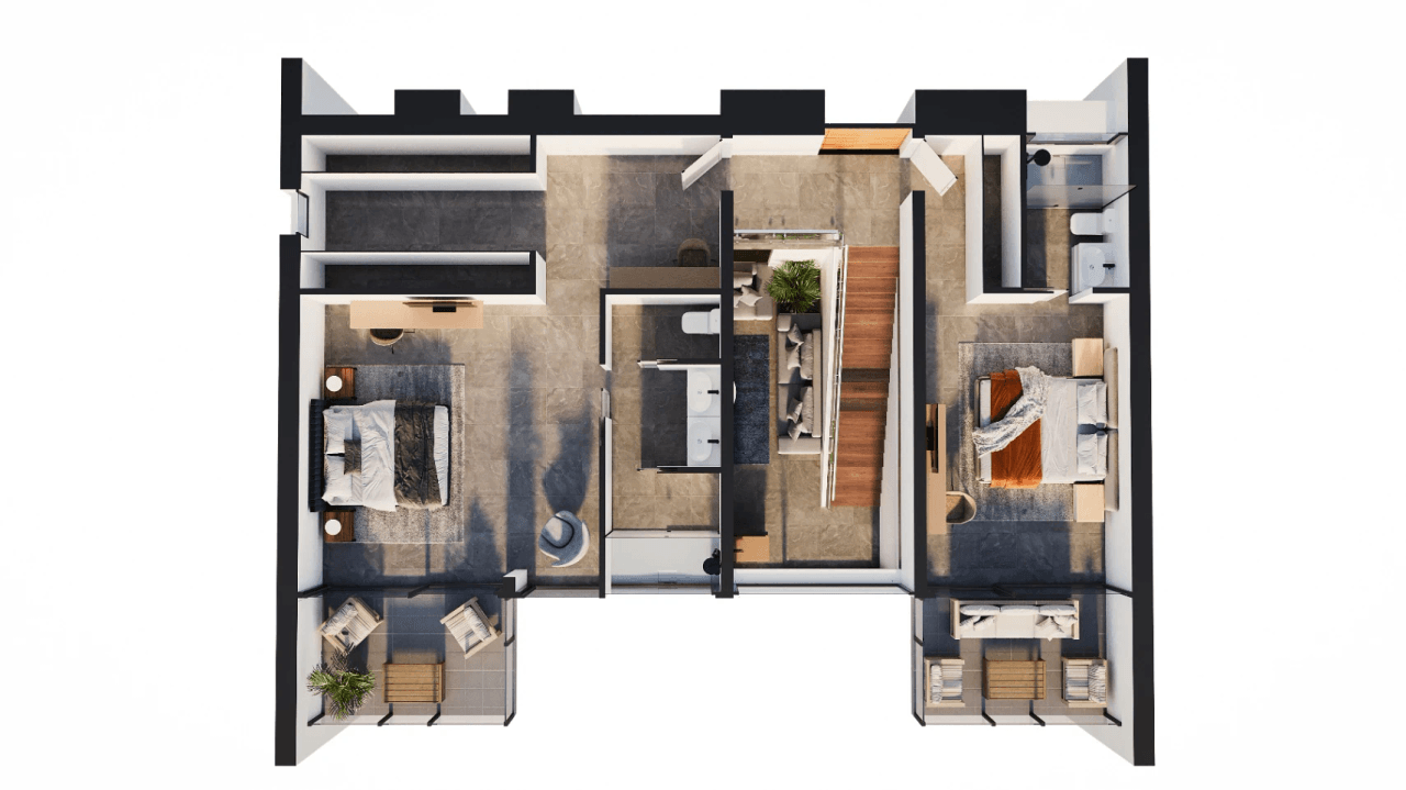 Moderne villa under bygging med utsikt over Peñon de Ifach i Calpe