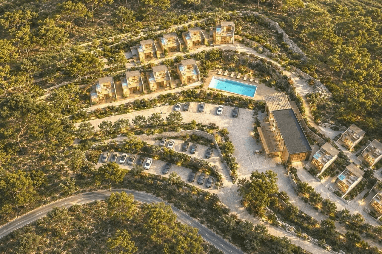 Parsel med prosjekt for luksuriøst glamping-resort 4 km fra stranden i Benissa.