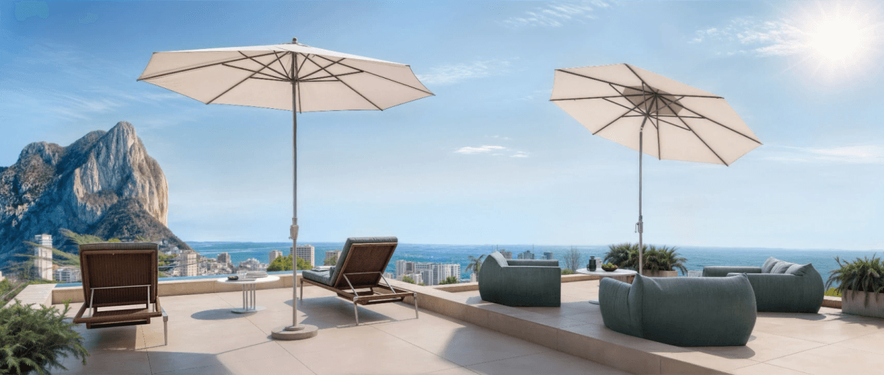 Moderne mediteranske villaer med privat basseng i Calpe