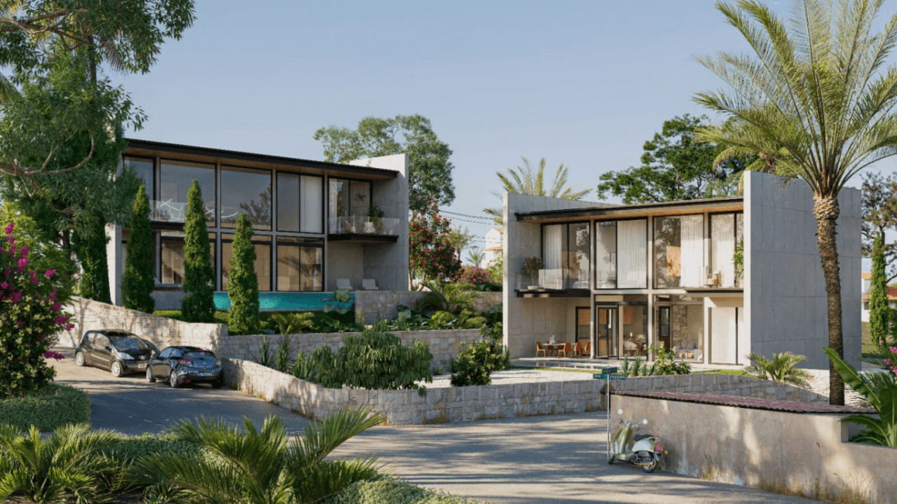 Moderne villa under bygging med utsikt over Peñon de Ifach i Calpe
