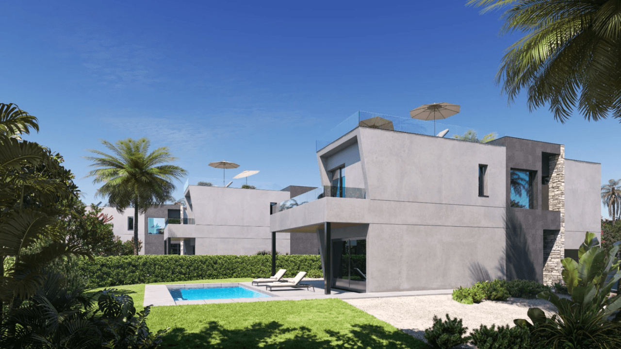 Moderne mediteranske villaer med privat basseng i Calpe