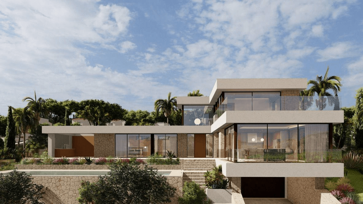 Grundstück zu verkaufen in Jávea mit genehmigtem Projekt und Baugenehmigung.
