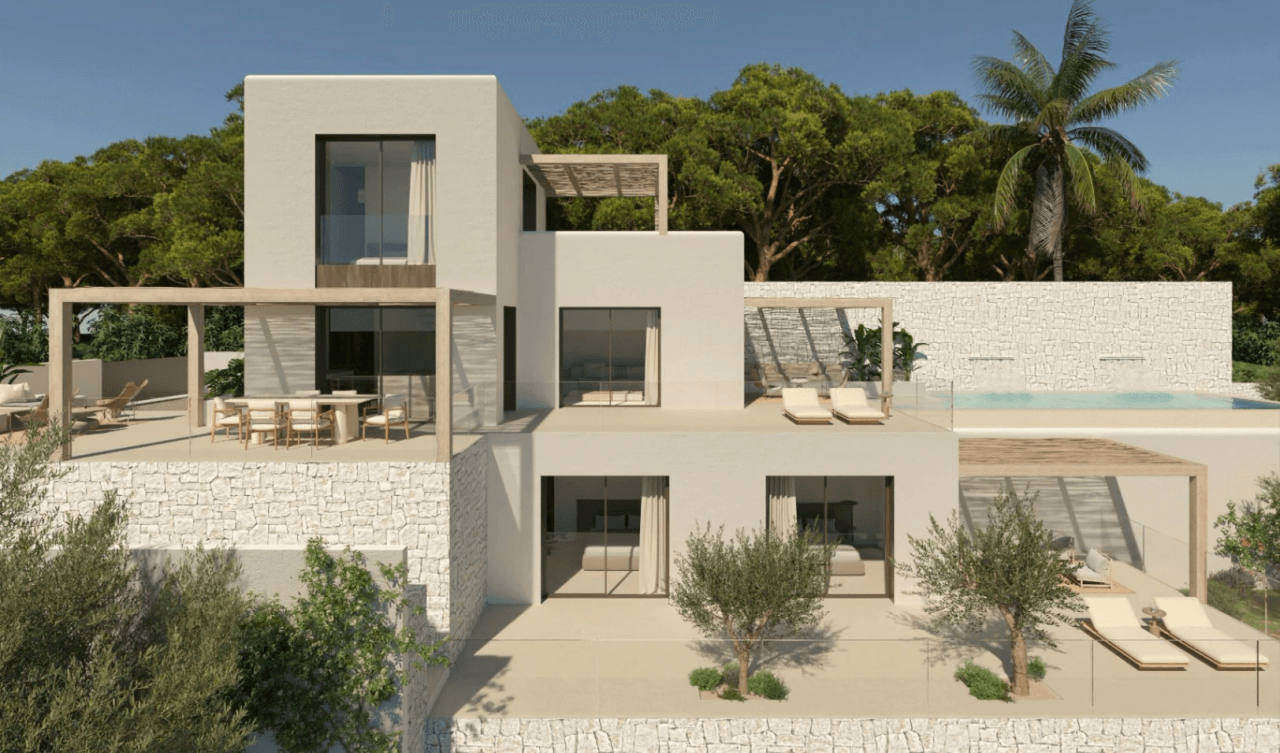 Luxury villa in the second line of the beach in Benissa
