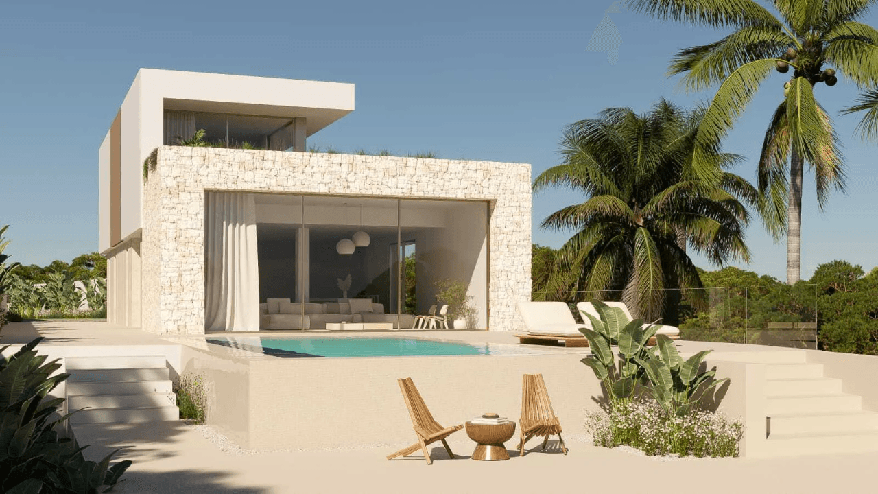 Villa de luxe neuve avec vue sur la mer à La Fustera, Benissa