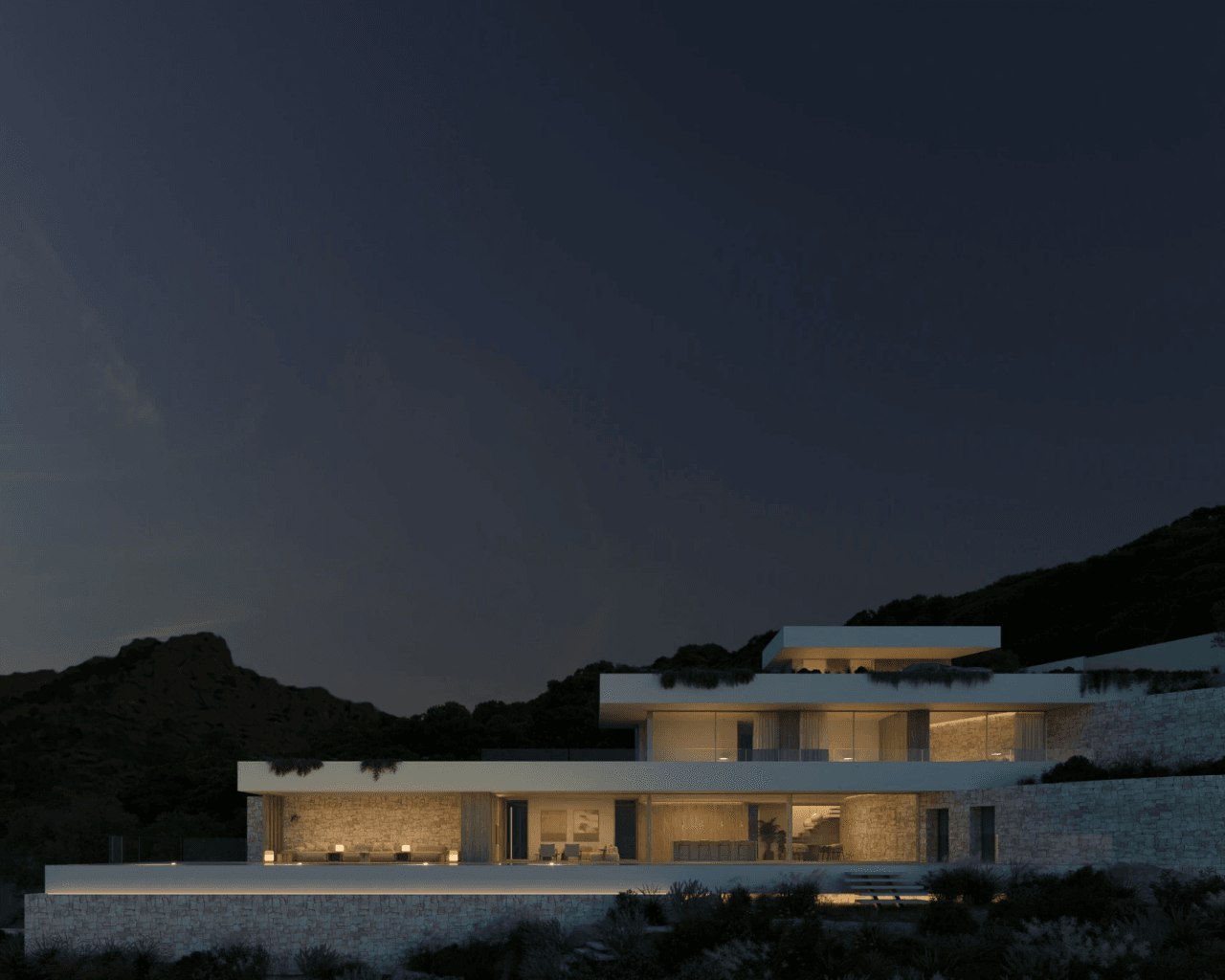 Eksklusiv nybygg villa i luksus med havutsikt i Calpe