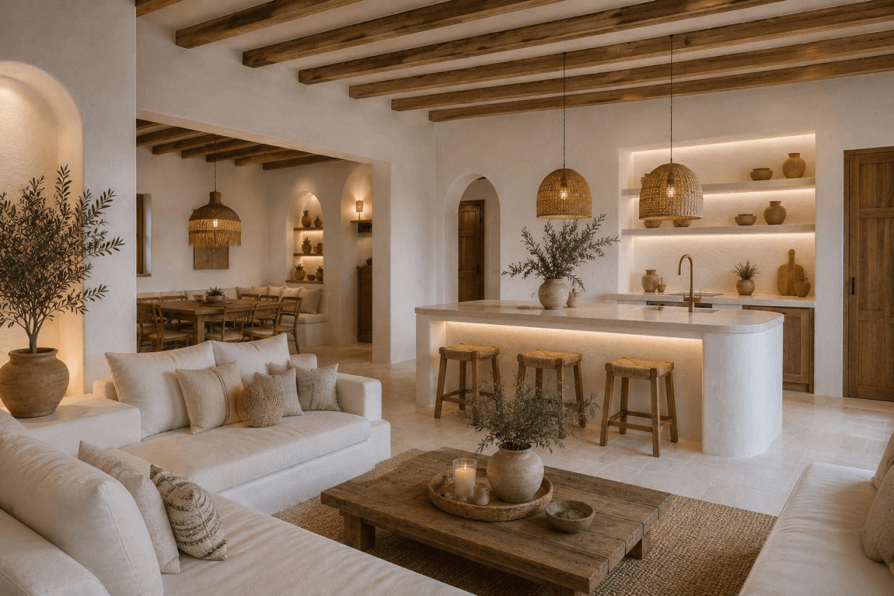 Eksklusiv Ibiza-stil villa under totalrenovering i La Fustera, Benissa Costa