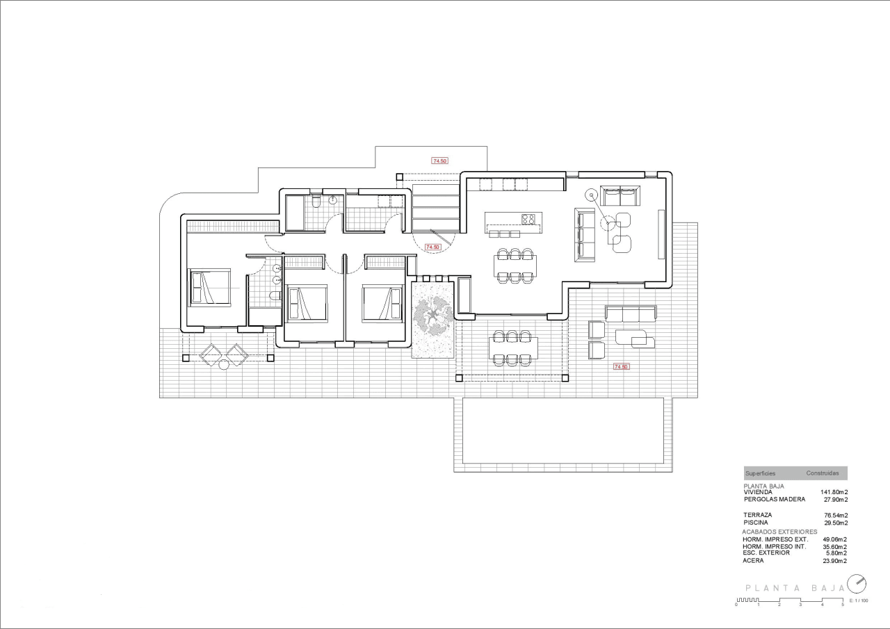Prachtige nieuwbouw Ibicenco villa in Benissa