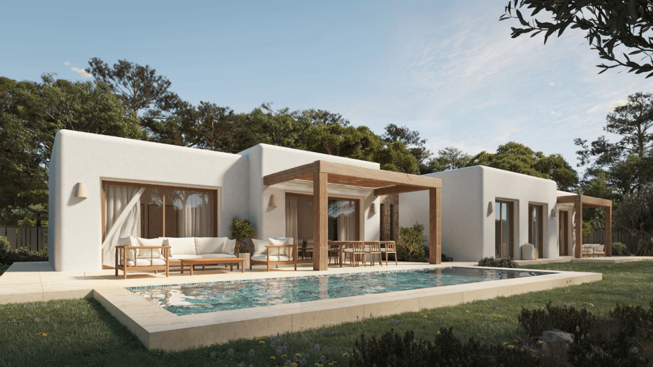 Prachtige nieuwbouw Ibicenco villa in Benissa